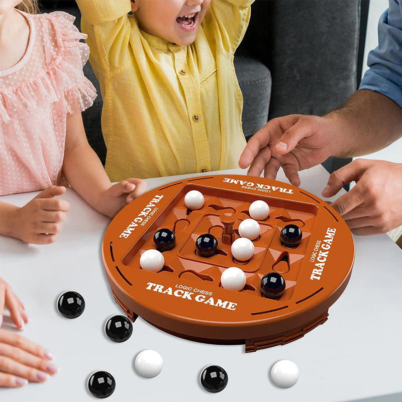 ♟️🌀Logic Chess Track Game Set, perfect for 2-4 players, offering fun-filled family game night entertainment✨💫