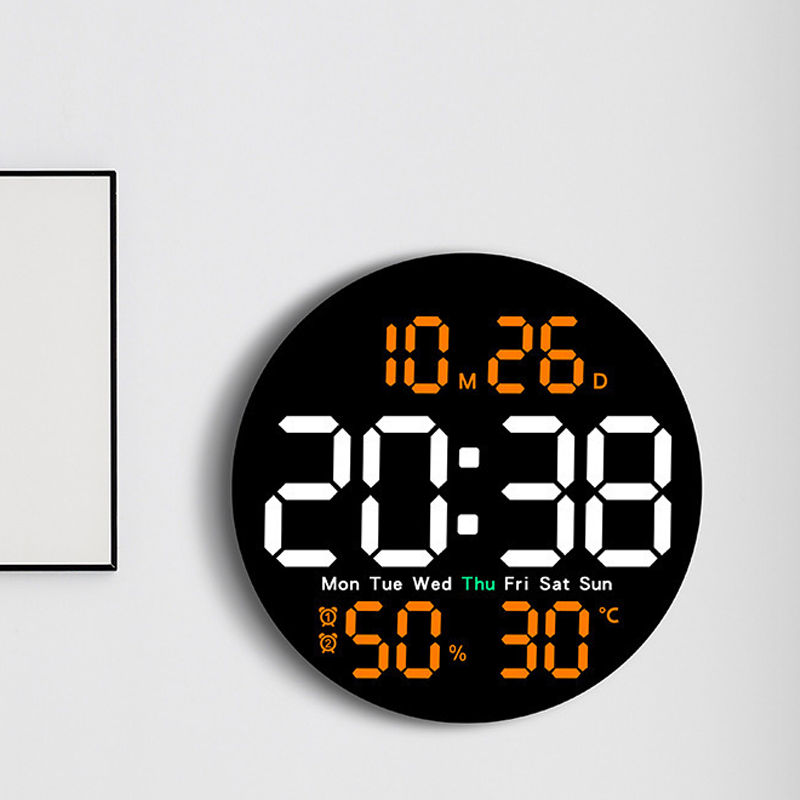 Large LED Digital Wall Clock with Remote Control