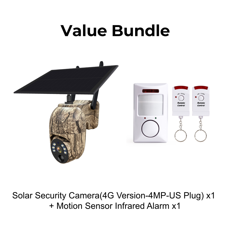 Solar-Powered PTZ Security Camera