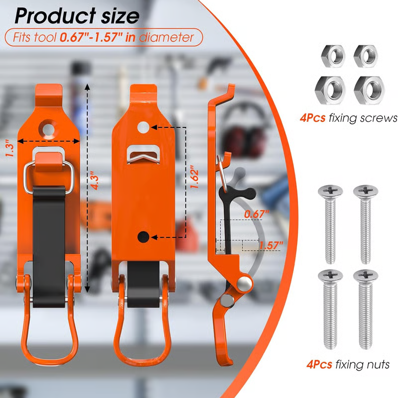 Heavy Duty Tool Holder Wall Mount Clamps