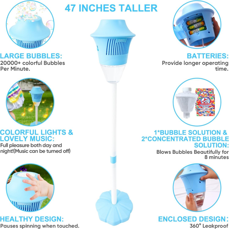 🫧✨Automatic Handheld Bubble Machine for Kids – One-Touch Operation, Rich Bubbles & Portable Design