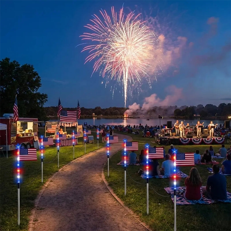 Outdoor Solar Flag Stake Lights