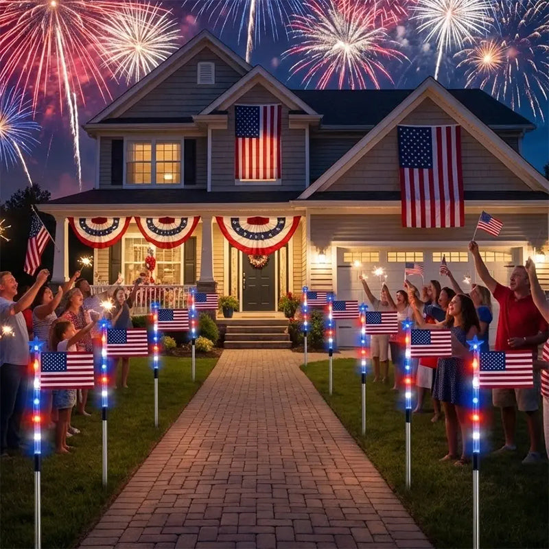 Outdoor Solar Flag Stake Lights