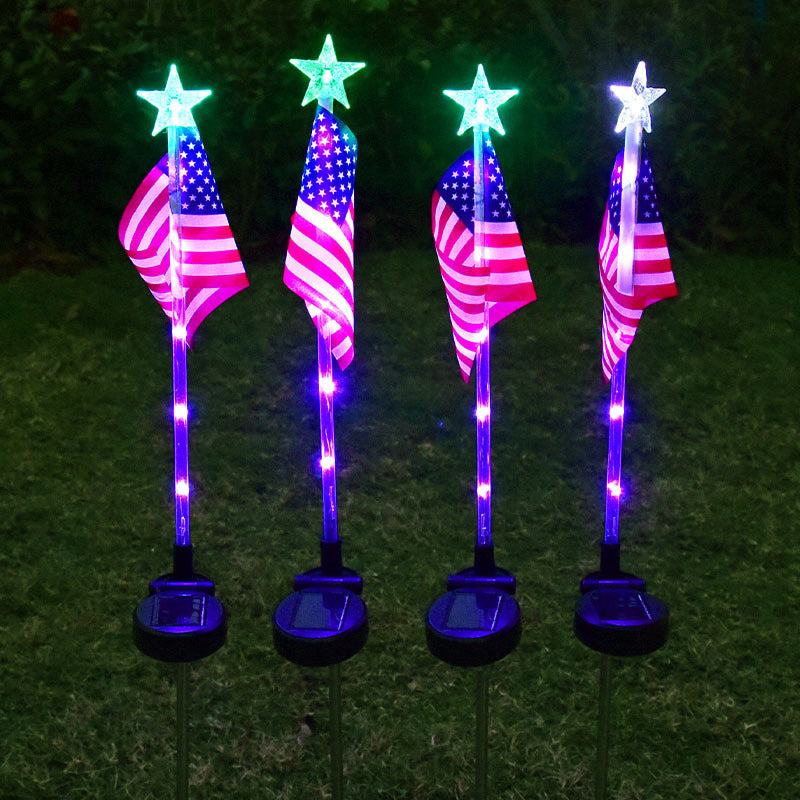 Outdoor Solar Flag Stake Lights