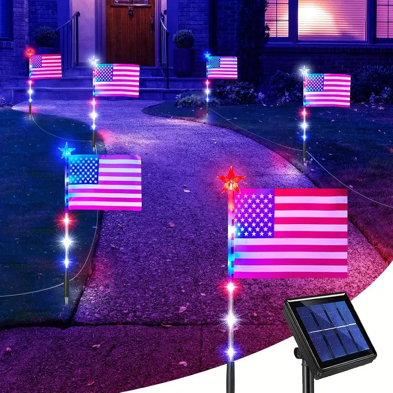 Outdoor Solar Flag Stake Lights