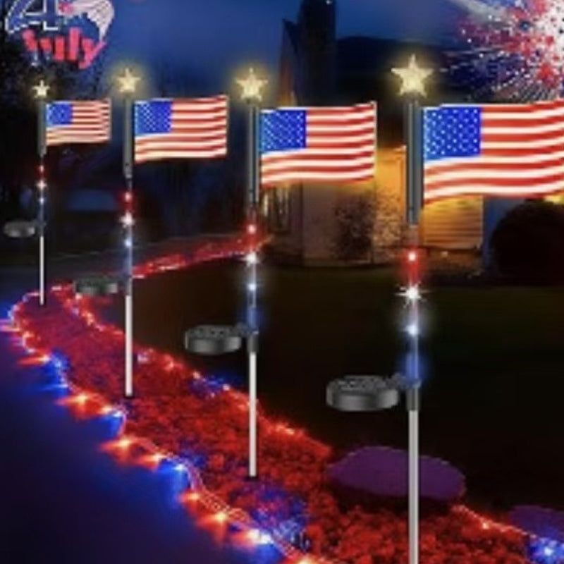 Outdoor Solar Flag Stake Lights